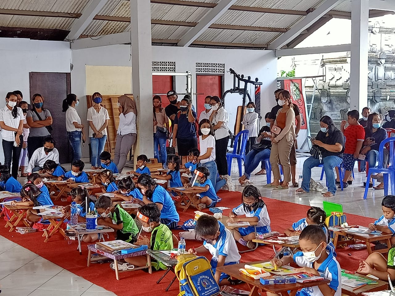 LOMBA MEWARNAI ANAK TK DI DESA TEGAL HARUM DAN BANJAR SAPTA BUMI 
