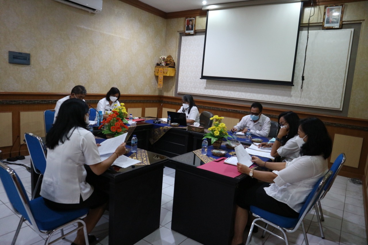 Rapat Rutin evaluasi program dan  penyerapan  anggaran dana DAK dan APBD  triwulan I dan masuk ke Triwulan II