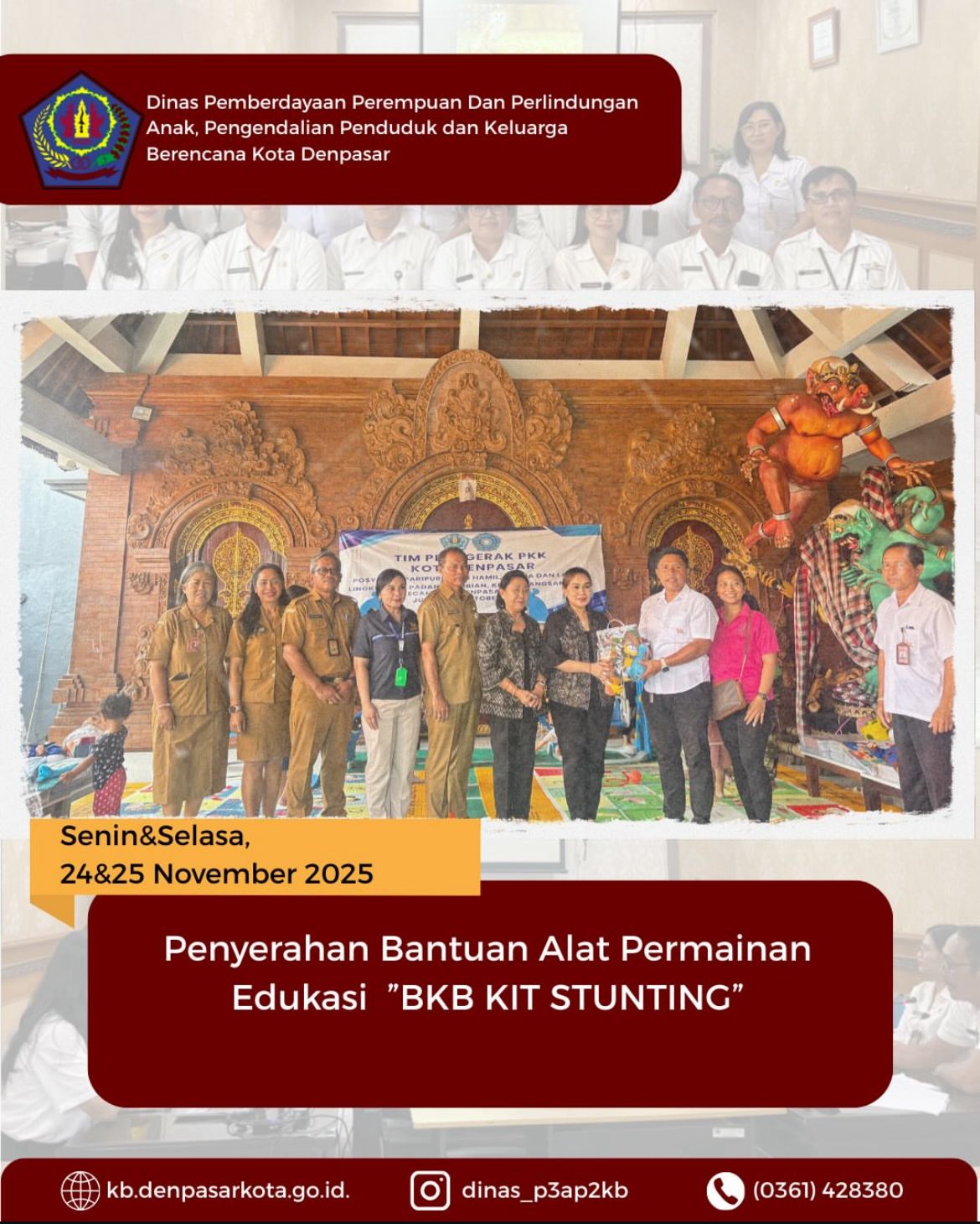 PEMBAGIAN SARANA  ALAT PERMAINAN BKB KIT STUNTING